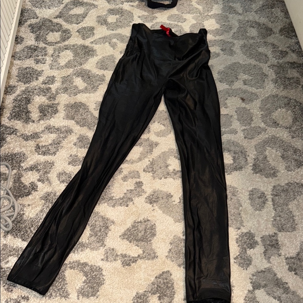 Black High-Waist Stretch Leggings SPANX